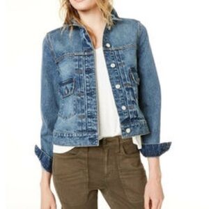 OAT New York Blue Denim Jacket Women’s Size S Cotton Casual